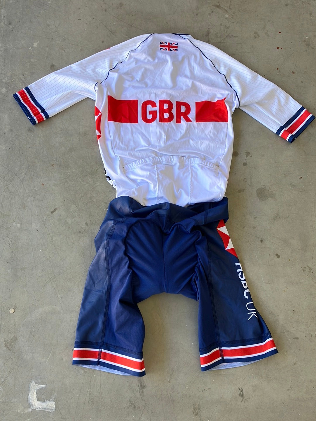 Short Sleeve Aero Roadsuit  Skinsuit | Kalas | Team GB Great Britain - British Cycling GBR | Pro Cycling Kit