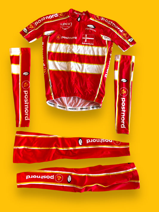 Cycling Kit Bundle - Jersey, Arm & Leg Warmers | Parentini | Danish / Denmark National Team | Pro Cycling Kit