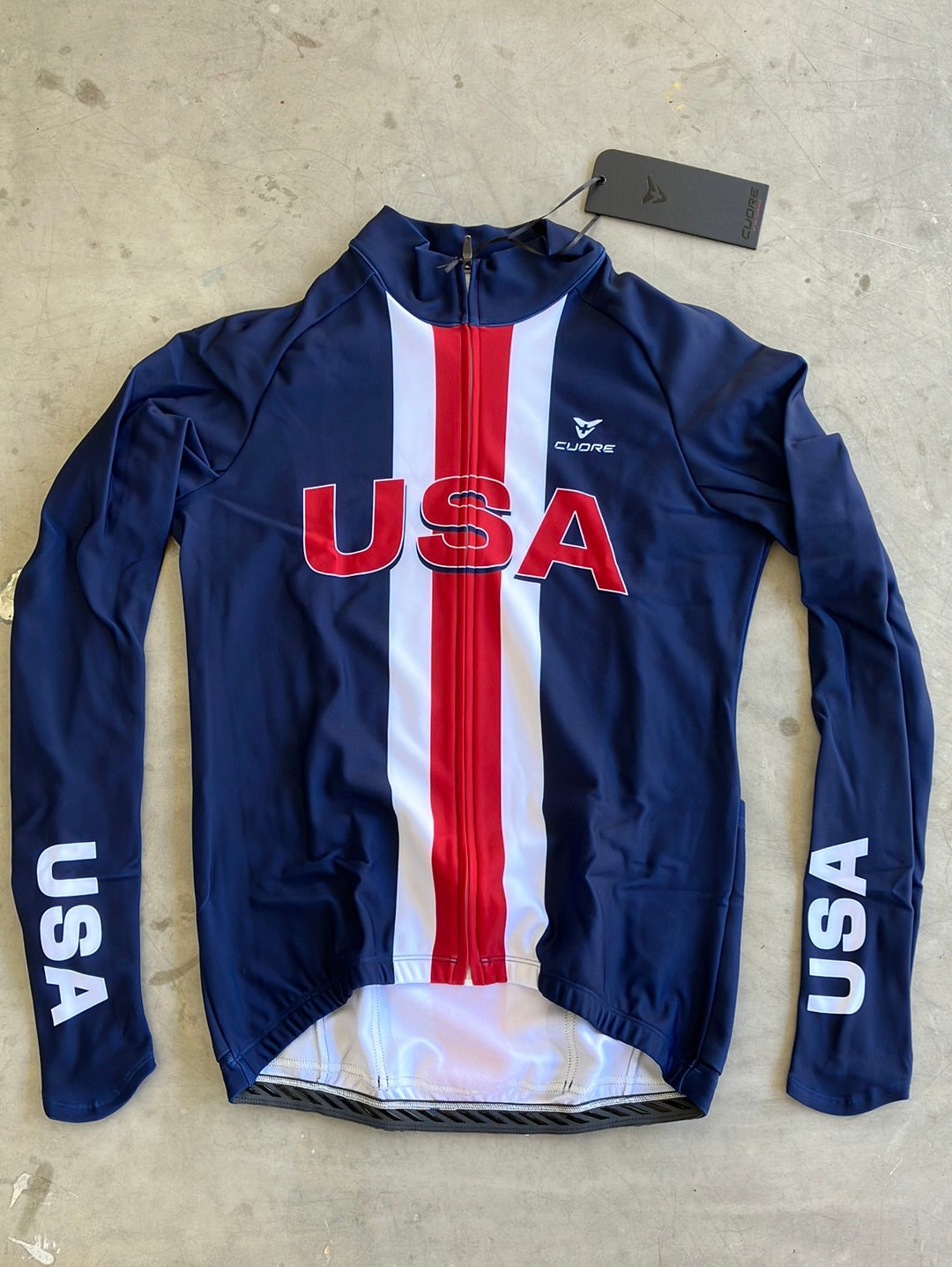 Long Sleeve Thermal Jersey | Cuore | USA Men National Team | Pro-Issued Cycling Kit