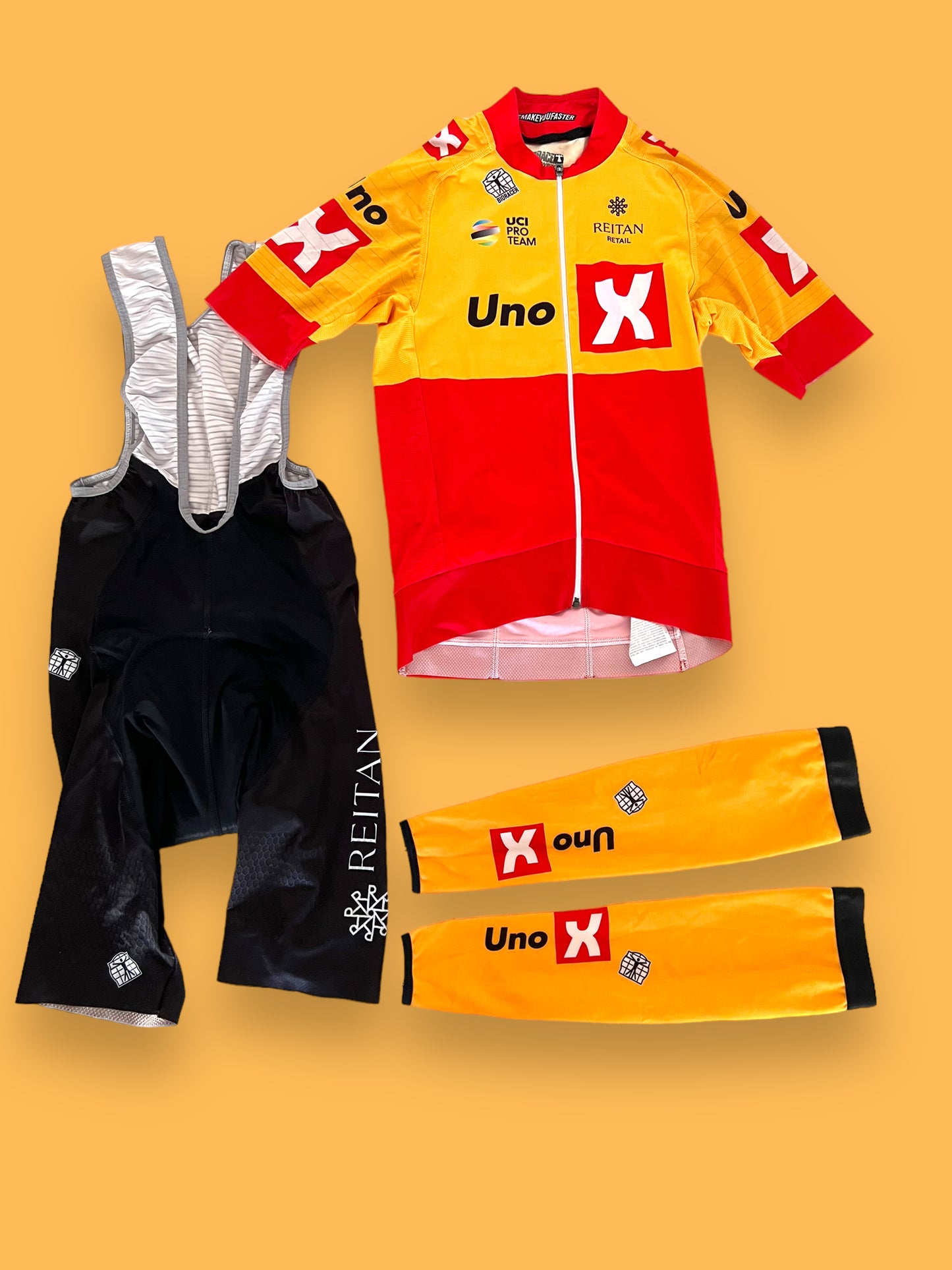 Cycling Kit Bundle - Jersey, Bib Shorts & Arm Warmers | Bioracer | Uno-X Pro Team | Pro Cycling Kit