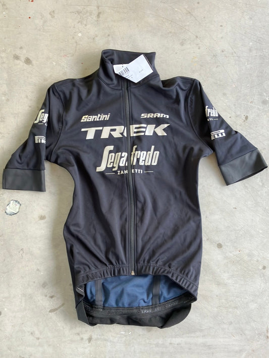 Trek Segafredo | Santini Short Sleeve Gabba Jacket | Black | S | Pro-Issued Team Kit