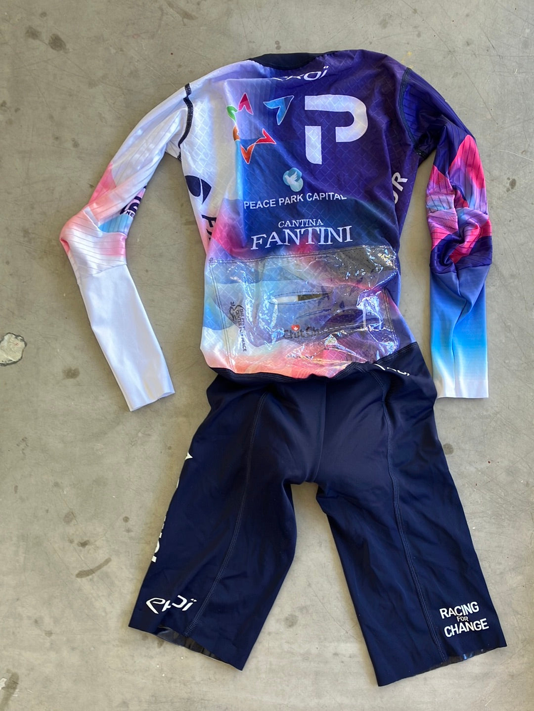 TT Aerosuit  - Lightweight Aerodynamic Cycling Time Trial Race Suit Skinsuit| Ekoi | Blue | Israel Premier Tech IPT | Pro Cycling Kit