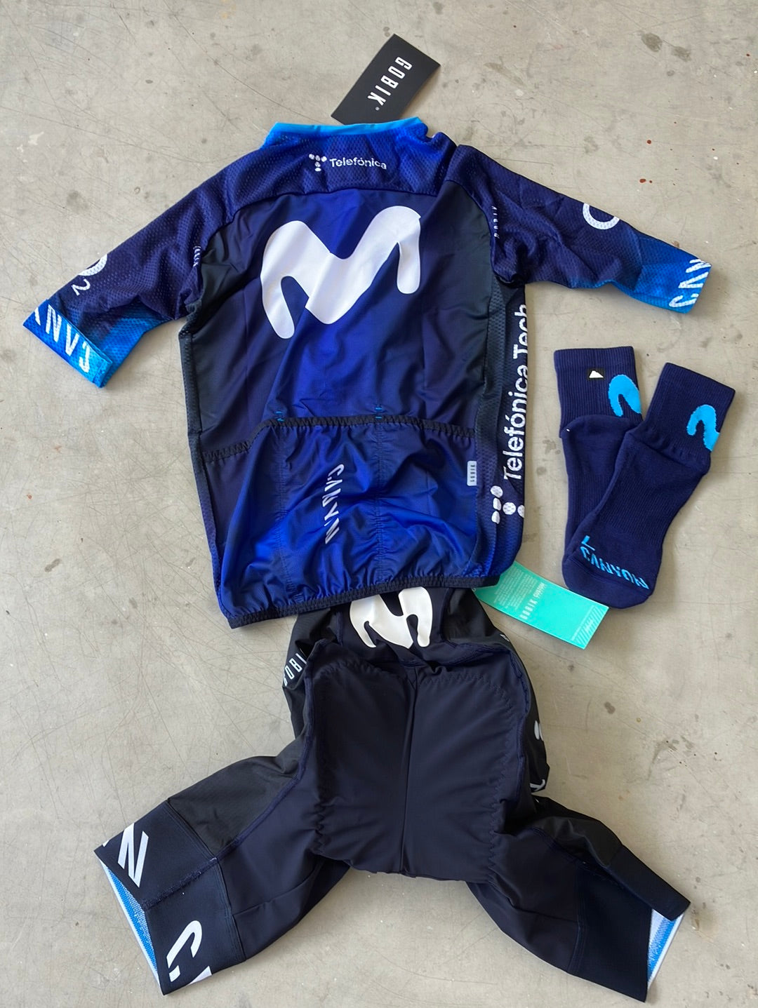 Summer Jersey, Bib Shorts & Socks Bundle | Gobik | Navy | Movistar | Pro Kit