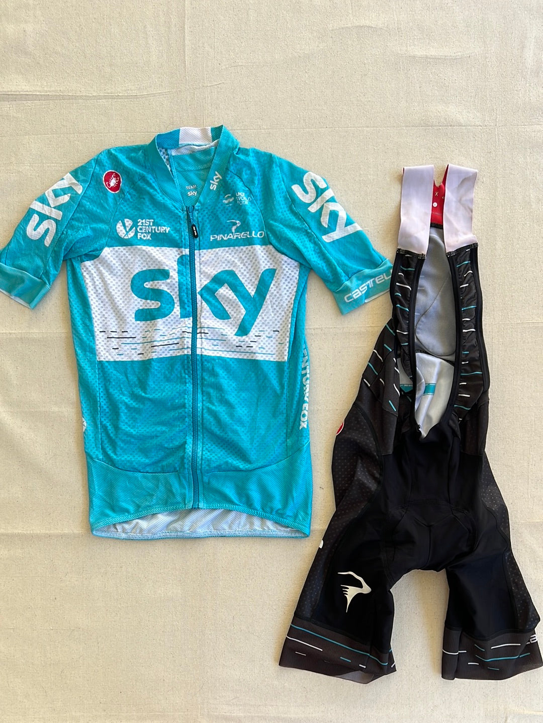 Cycling Kit Bundle - Summer Jersey & Bib Shorts | Castelli | Team Sky ...