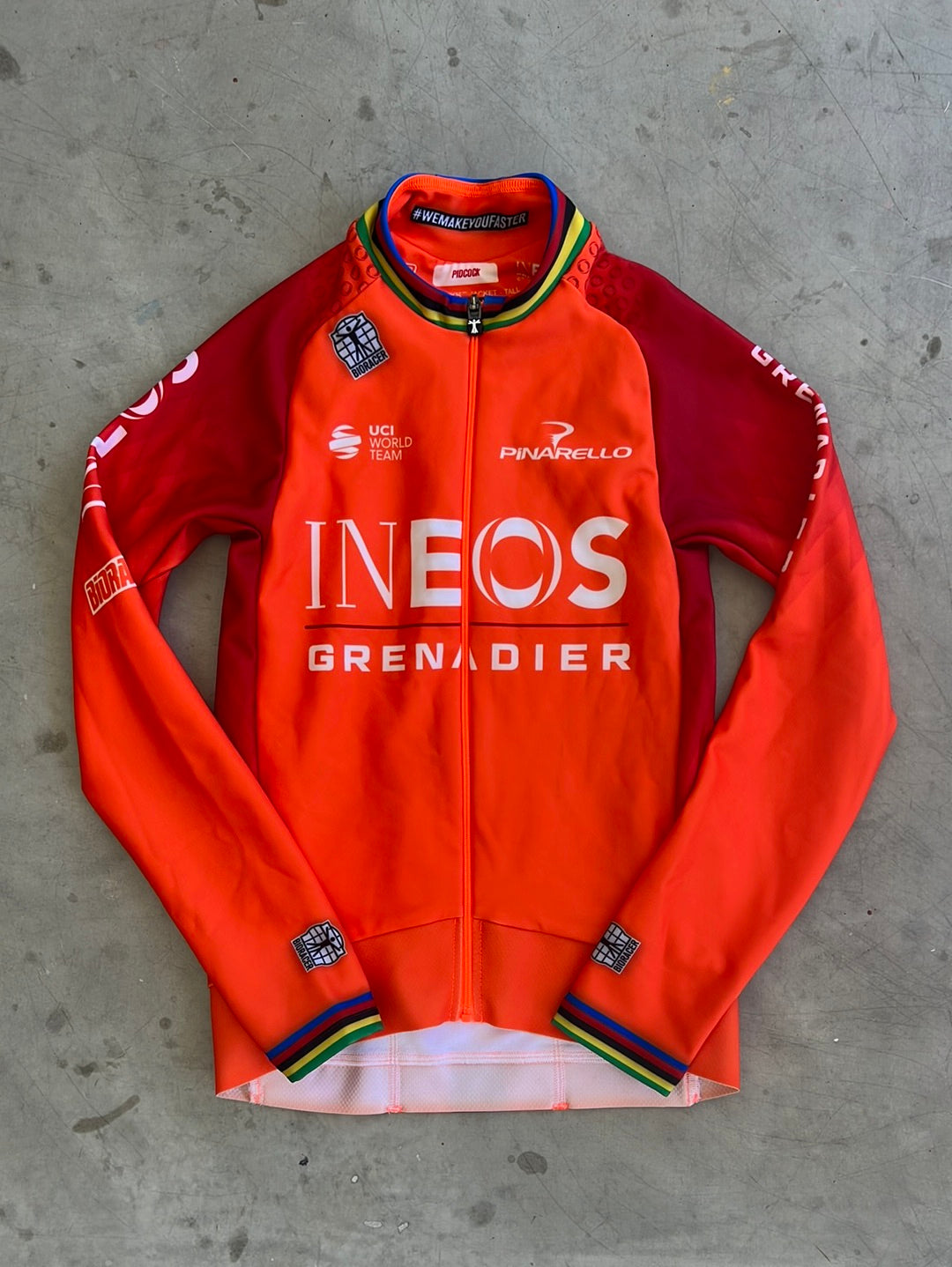 Tom Pidcock World Champion Band Jersey  | Bioracer | Ineos  | Pro Cycling Kit