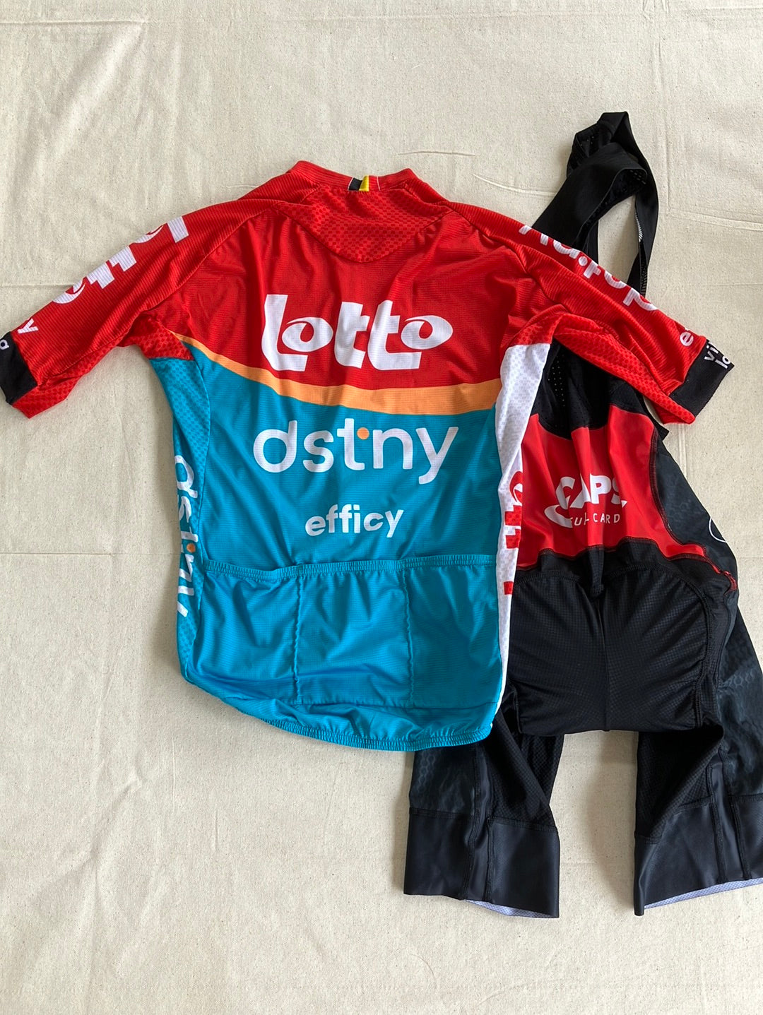 Summer Jersey & Bib Shorts Bundle | Vermarc | Lotto Dstny | Pro Team Cycling Kit