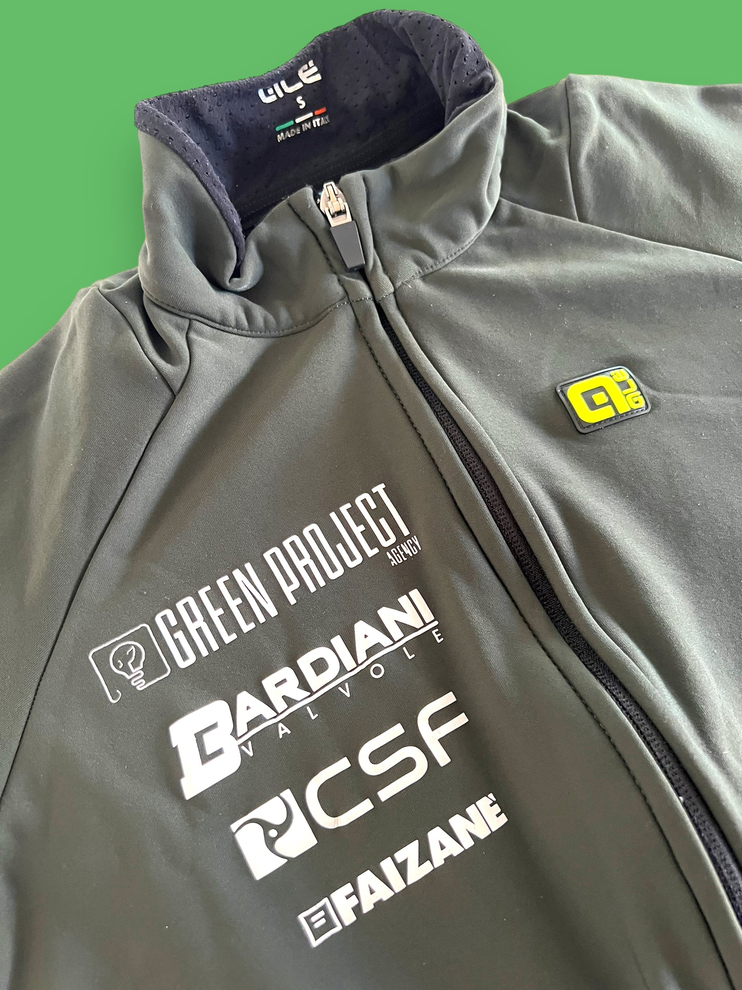 Long Sleeve Gabba Jacket | Ale | Bardiani Green Project Pro Team | Pro Cycling Kit