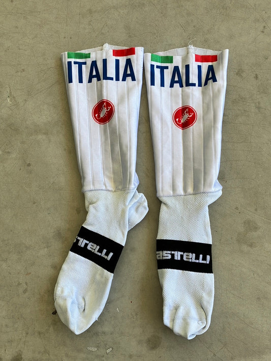 Aero Race Socks TT Time Trial | Castelli | Italia Italy National Team | Pro-Issued Cycling Kit