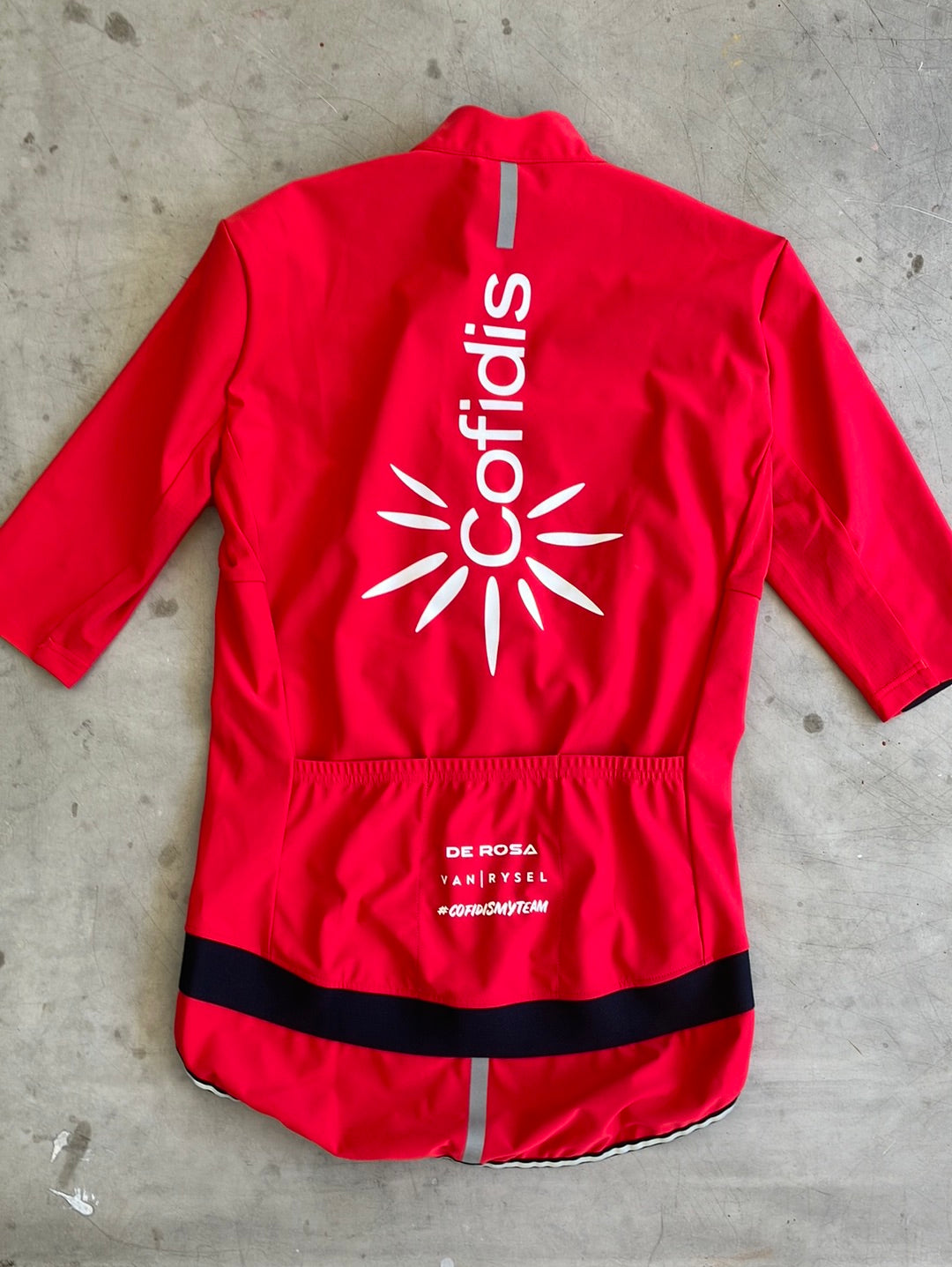 Cofidis | Van Rysel Short Sleeve Gabba Jacket | Red | Pro-Issued Pro Team Kit