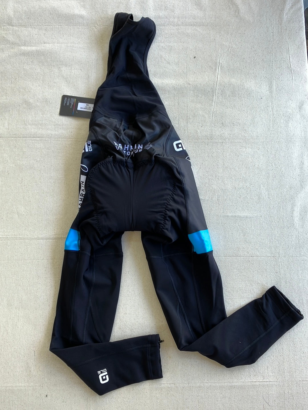 Thermal Rain Bib Tights Winter Padded | Ale | Team Bahrain Victorious | Pro Cycling Kit