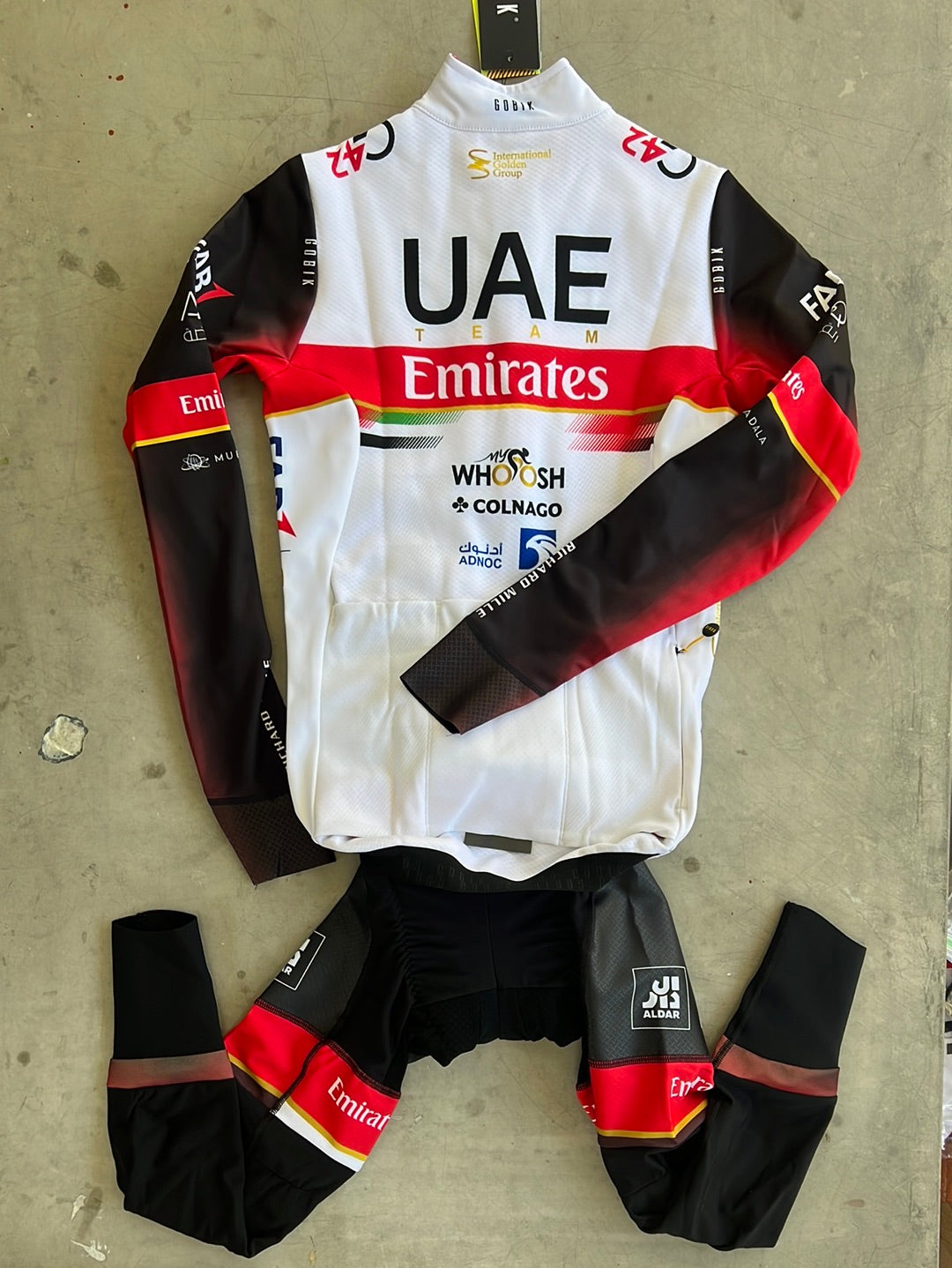 Cycling Kit Bundle - Winter Jacket & Padded Tights | Gobik | UAE Emirates | Pro-Issued Cycling Kit