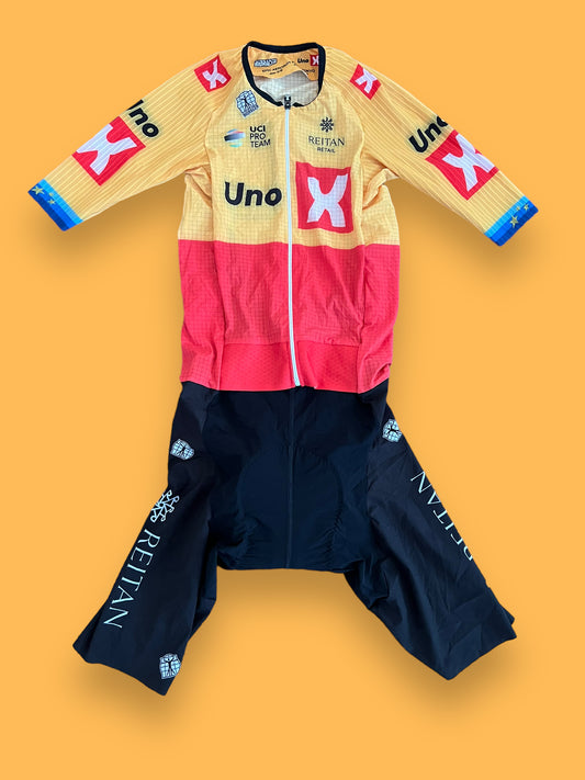 Aero Road Suit European Champion Bands | Bioracer | Uno-X Pro Team | Pro Cycling Kit