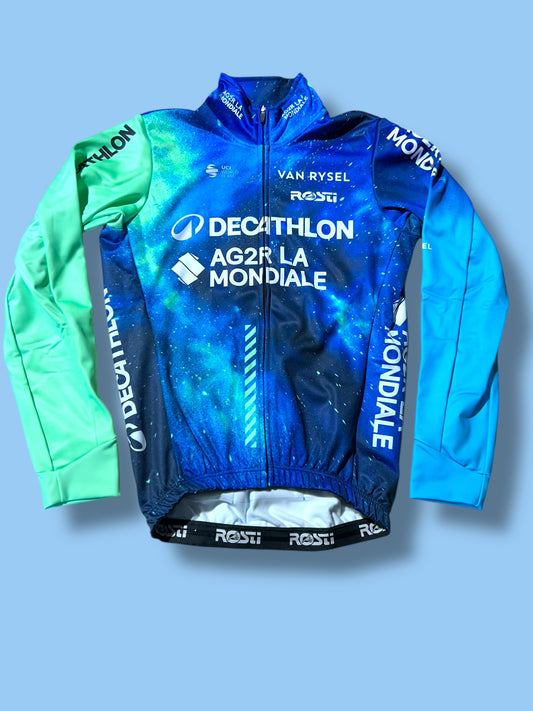 Winter Jacket Thermal Windproof Waterproof Long Sleeve Jersey|Decathlon AG2R La Mondiale|Rosti|Pro Cycling Kit