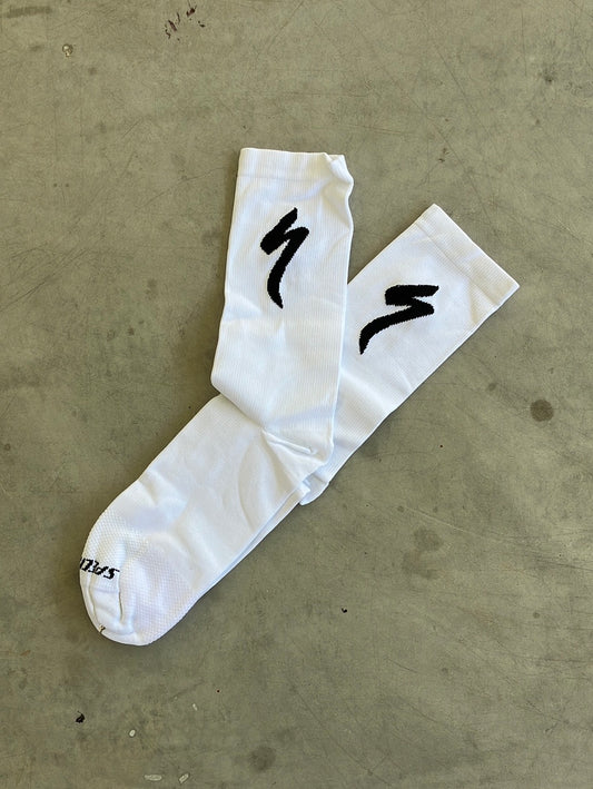 Trinity Specialized | Specialized Race Socks| White | Pro-Issued Pro Team Kit