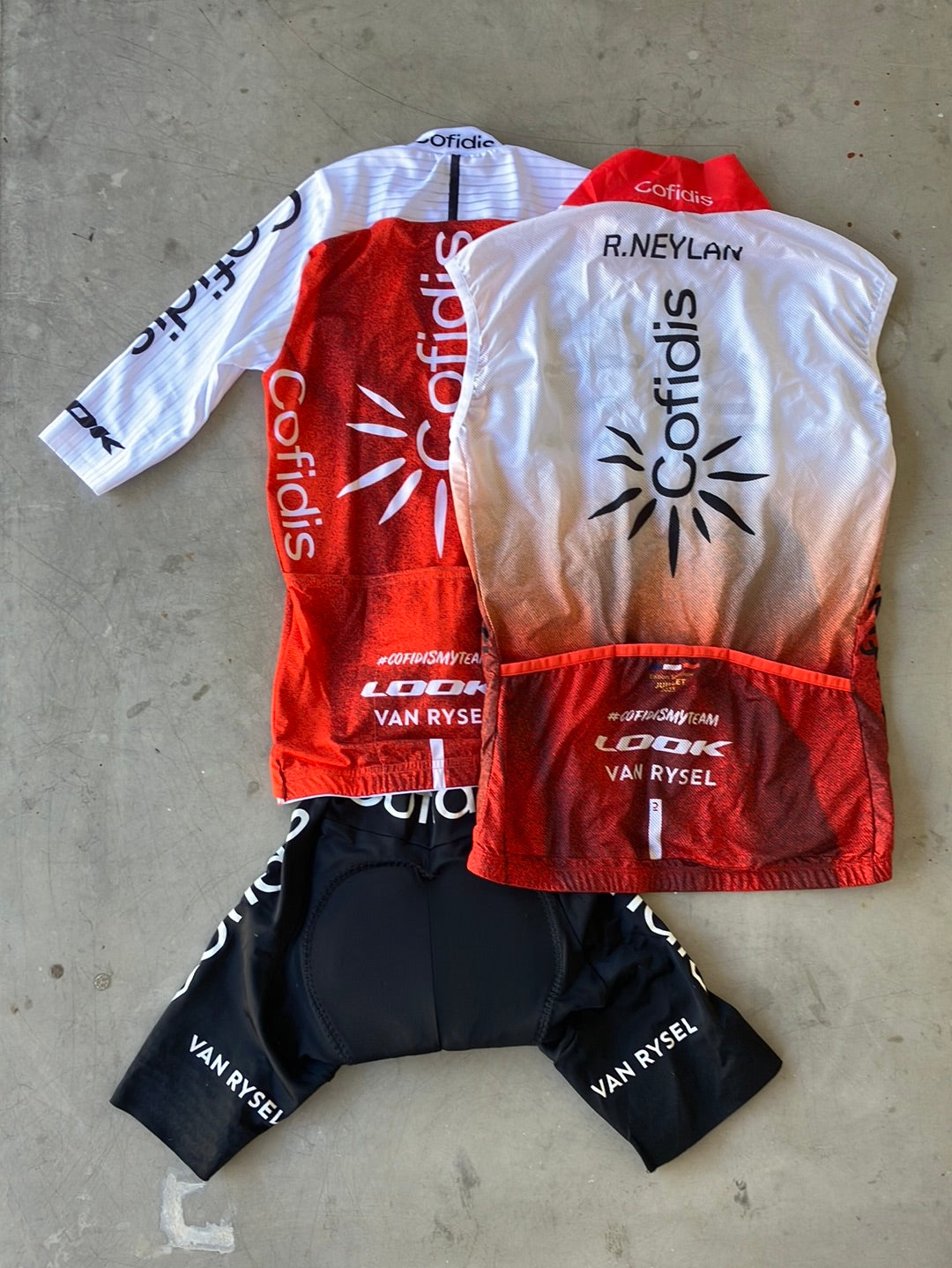 Cycling Kit Bundle - Short Sleeve Jersey, Bib Shorts & Wind Vest Womens | Van Rysel | Cofidis Womens | Pro Cycling Kit