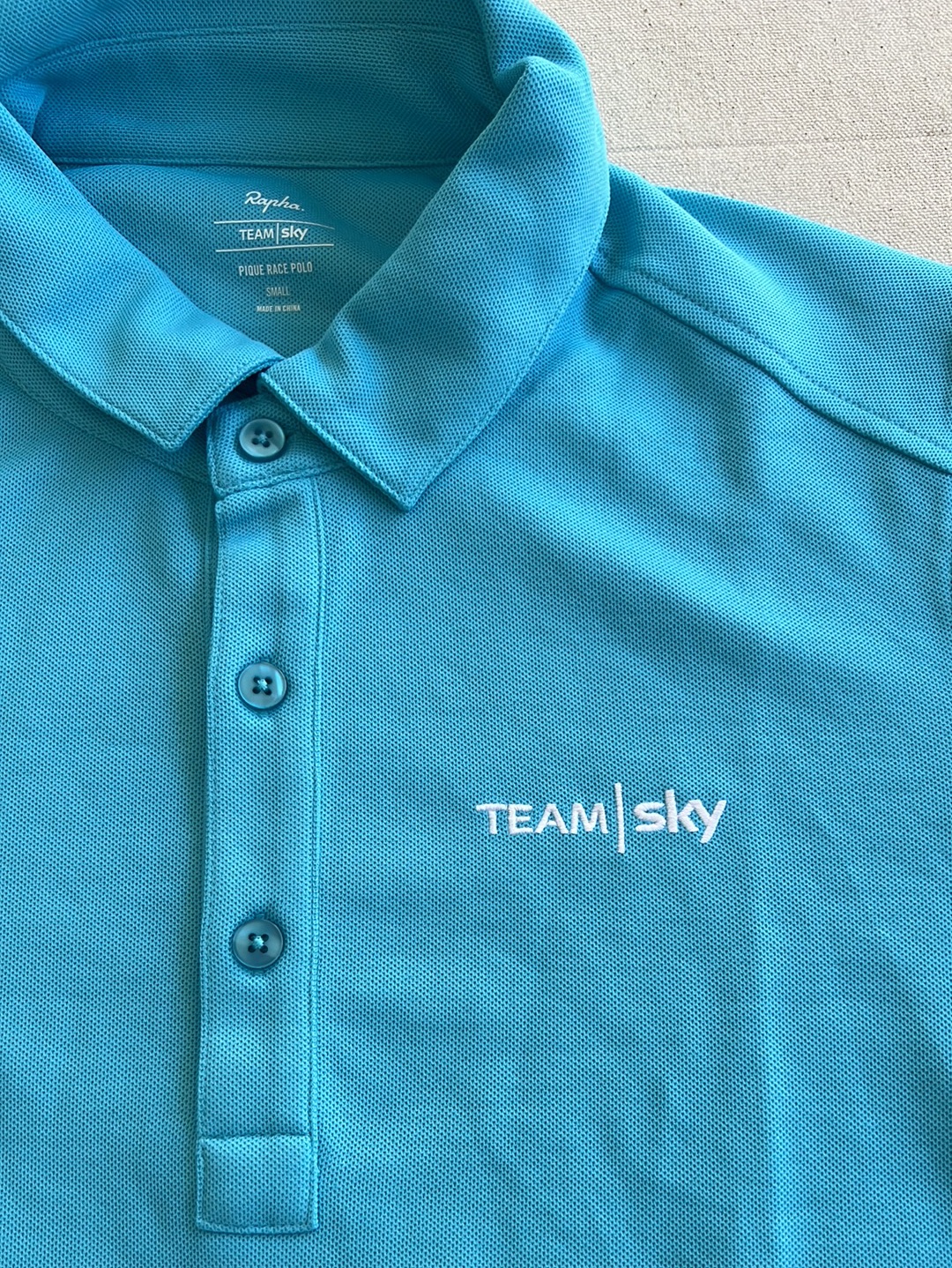 Casual Polo Shirt Short Sleeve | Rapha | Team Sky | Pro Cycling Kit