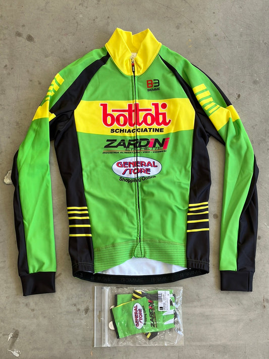 Bottoti | Biemme Bundle - Winter Thermal Jersey & Gloves | Green | Pro-Issued Team Kit