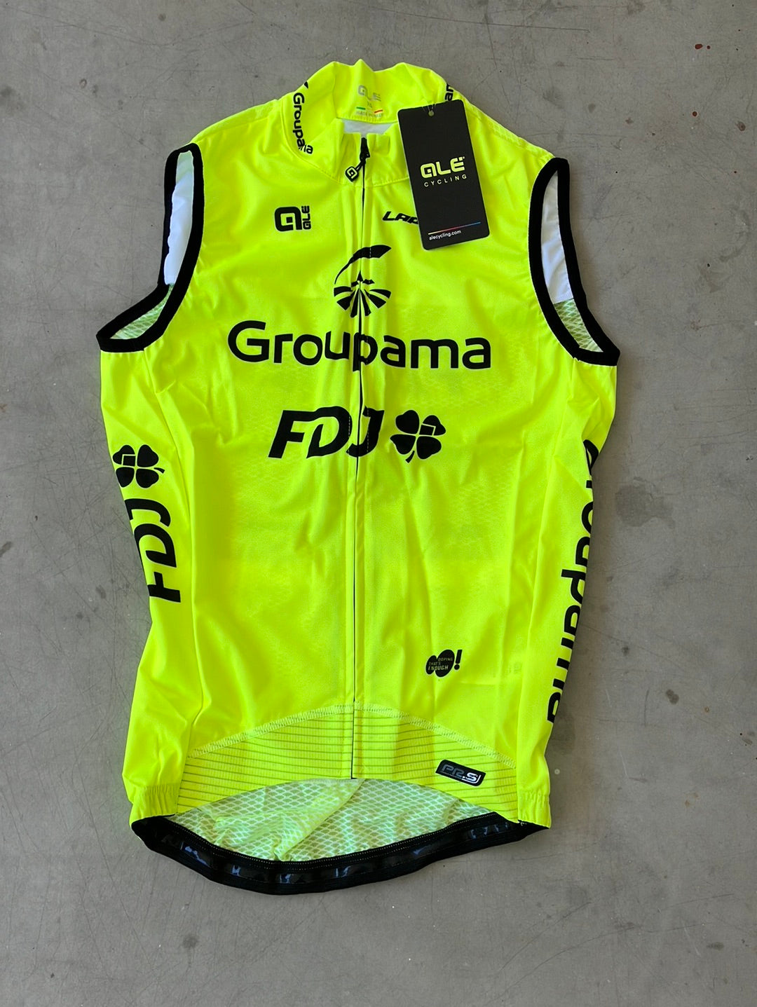 Wind Vest / Gilet | Ale | Yellow |Groupama Française des Jeux | Pro Cycling Kit