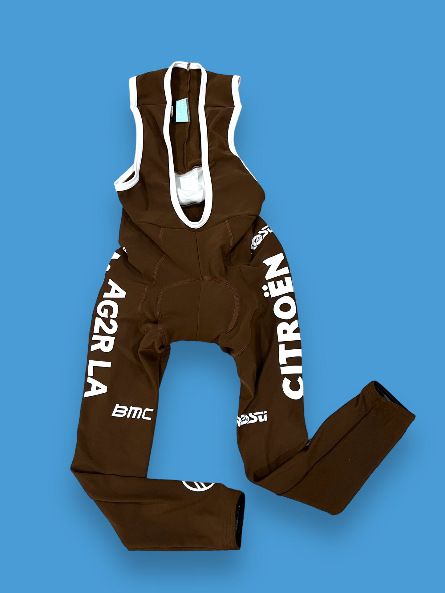 Winter Bib Tights Thermal Padded | Rosti | AG2R Citroen | Pro Cycling Kit