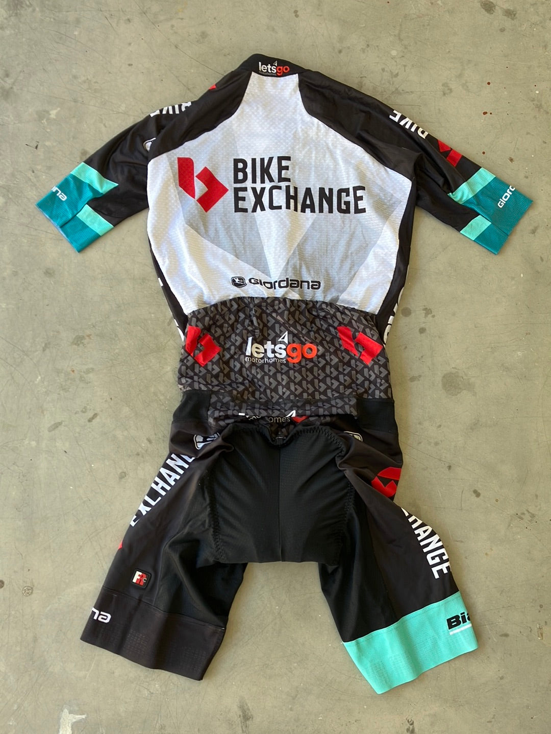 Aero Race Suit with Pockets / Roadsuit / Skinsuit| Giordana | Bianchi Bike Exchange | Pro Cycling Kit