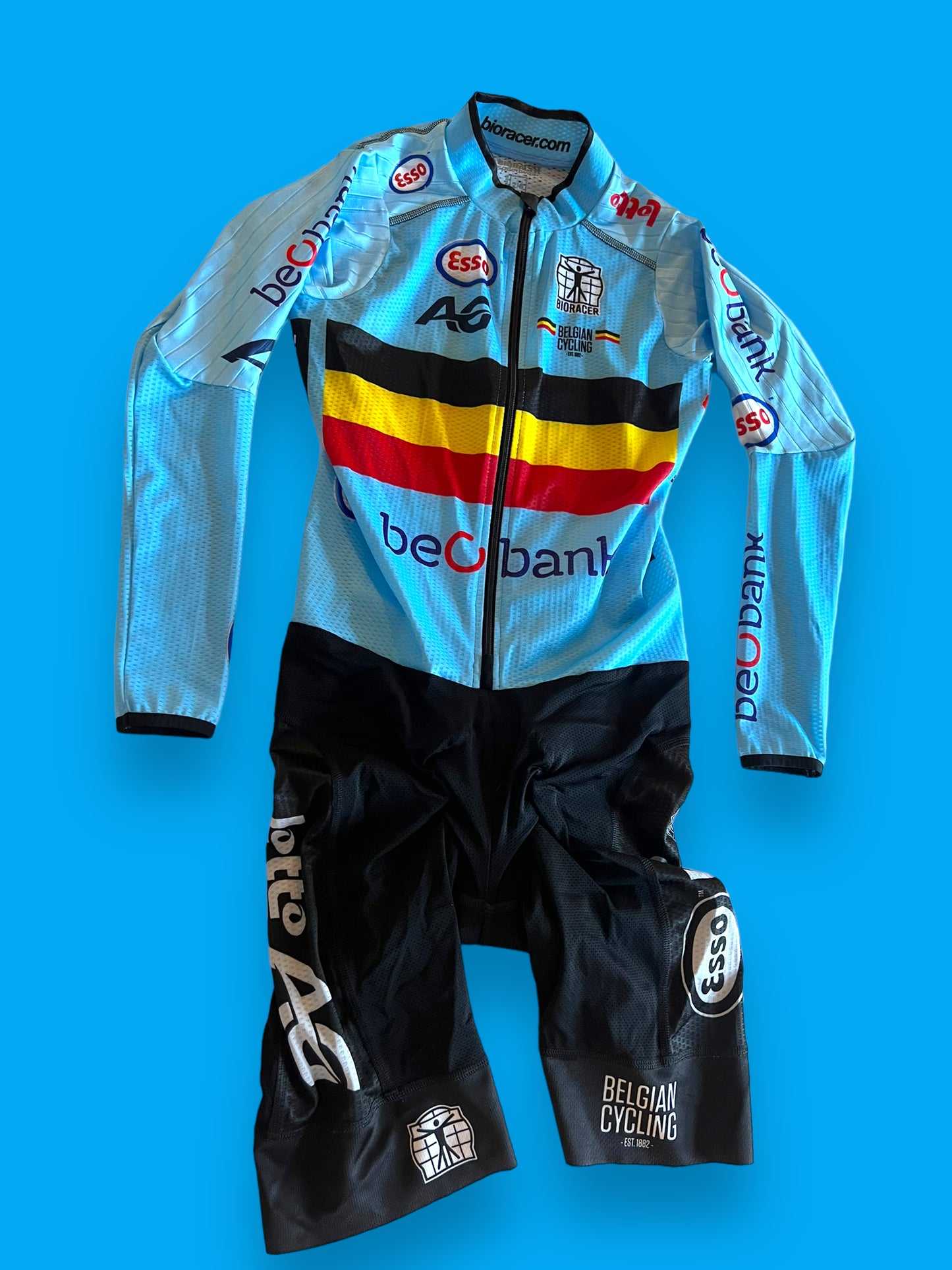 Long Sleeve TT Suit  / Cyclocross Suit | Bioracer | Belgian National Team | Pro Cycling Kit