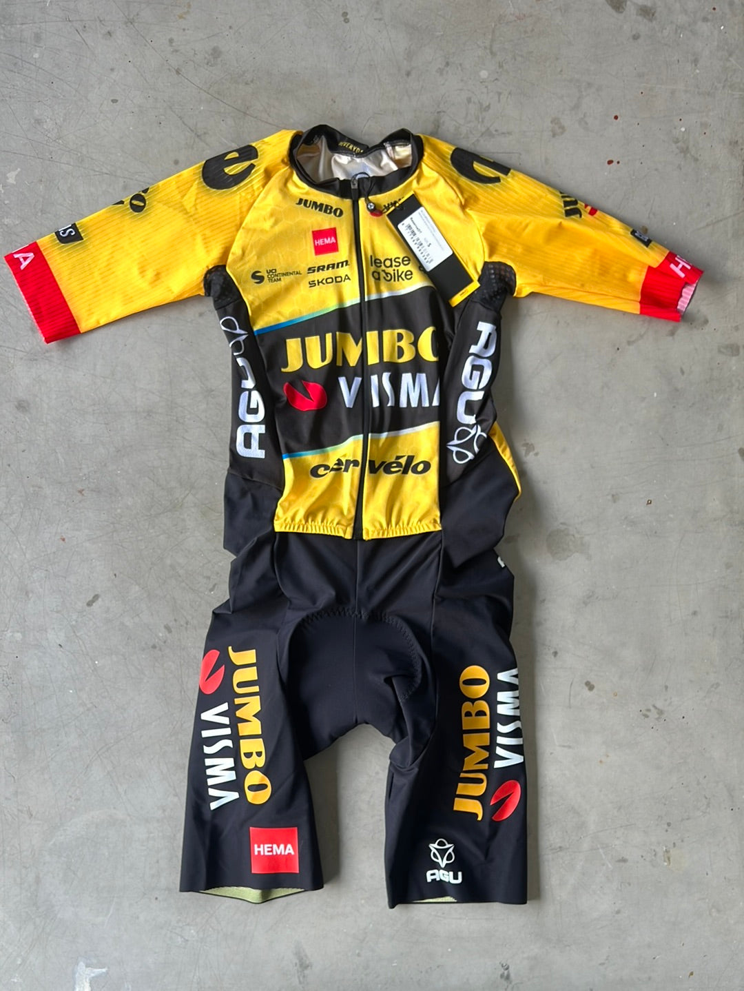 Road Suit | Agu | Jumbo Visma | Pro-Issued Cycling Kit