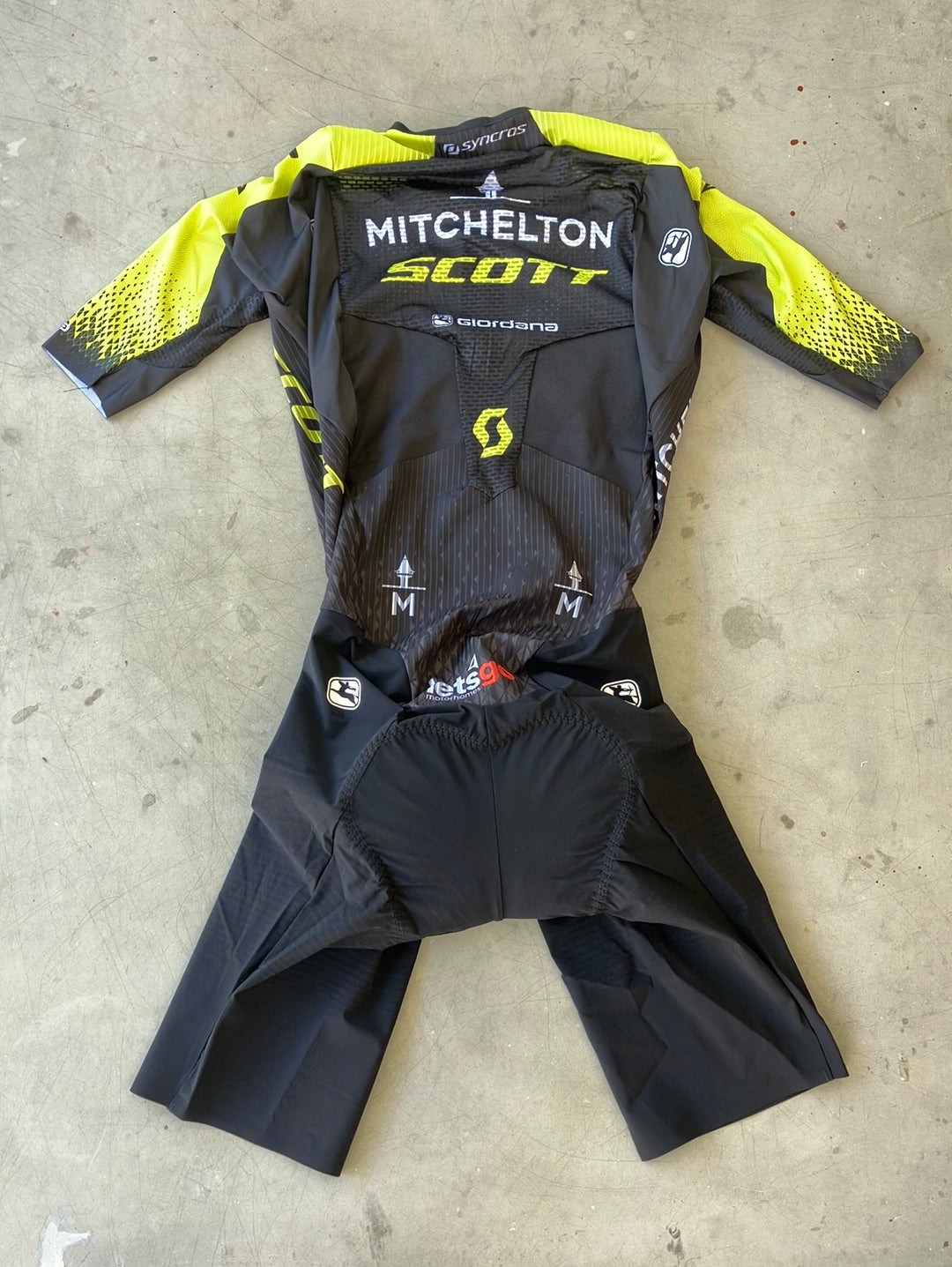 Road Suit NXG Short Sleeve Aerosuit / Skinsuit with Pockets   | Giordana | Mitchelton Scott | Pro Cycling Kit