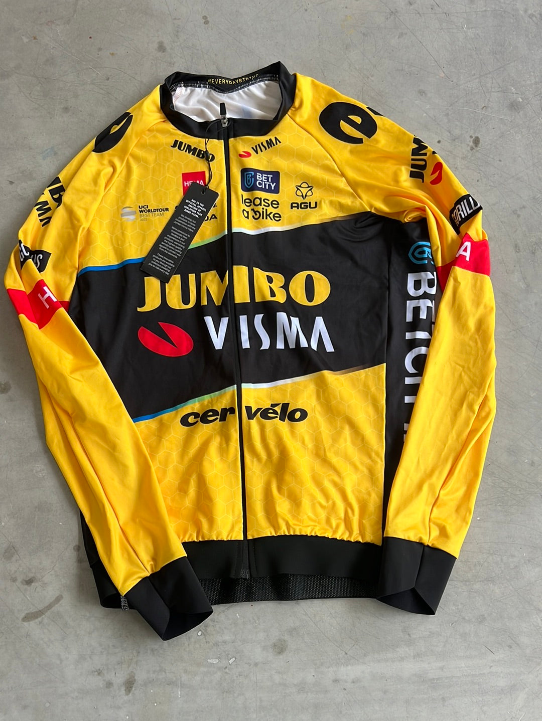 Long Sleeve Jersey | Agu | Jumbo Visma | Pro-Issued Cycling Kit