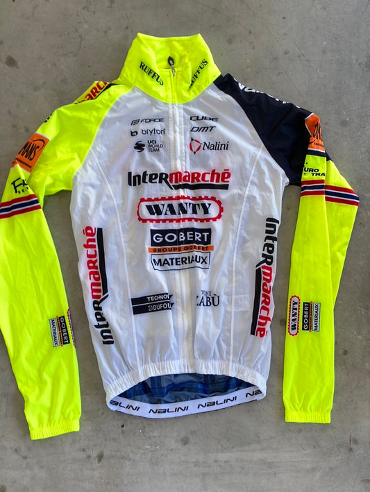 Waterproof Rain Jacket Packable | Nalini | Intermarche Wanty | Pro-Issued Cycling Kit