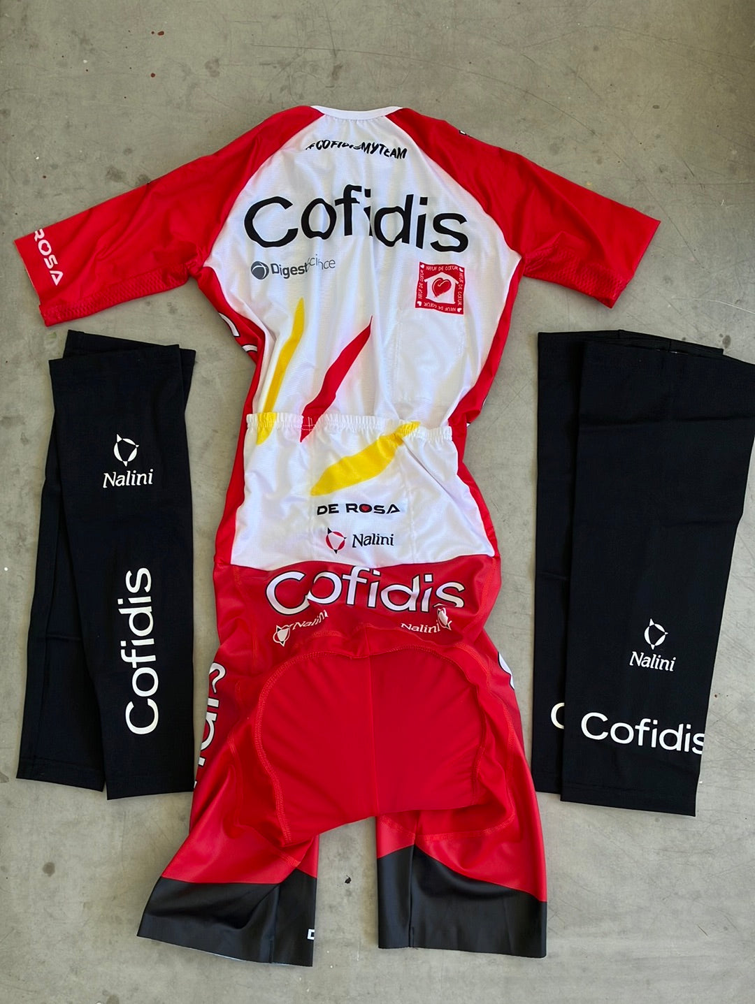 Cycling Kit Bundle - Race Suit, Arm & Knee Warmers | Nalini | Cofidis | Pro-Issued Cycling Kit