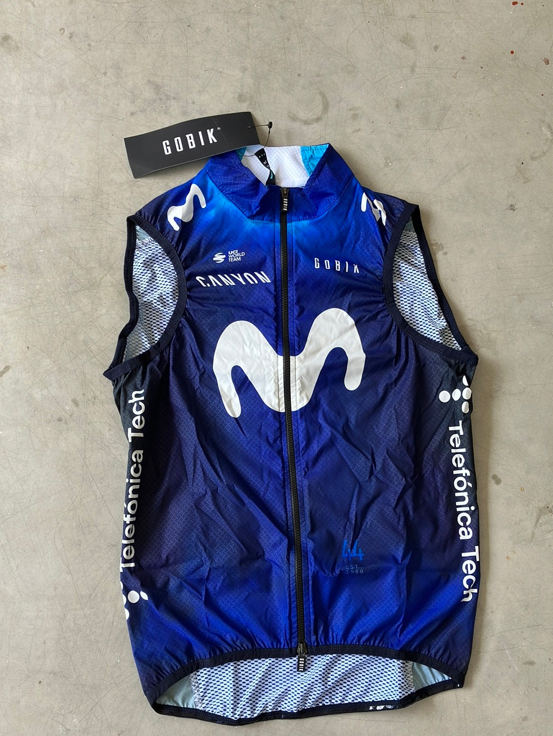 Cycling Wind Vest Lightweight / Cycling Gilet | Gobik | Blue | Movistar | Pro Kit