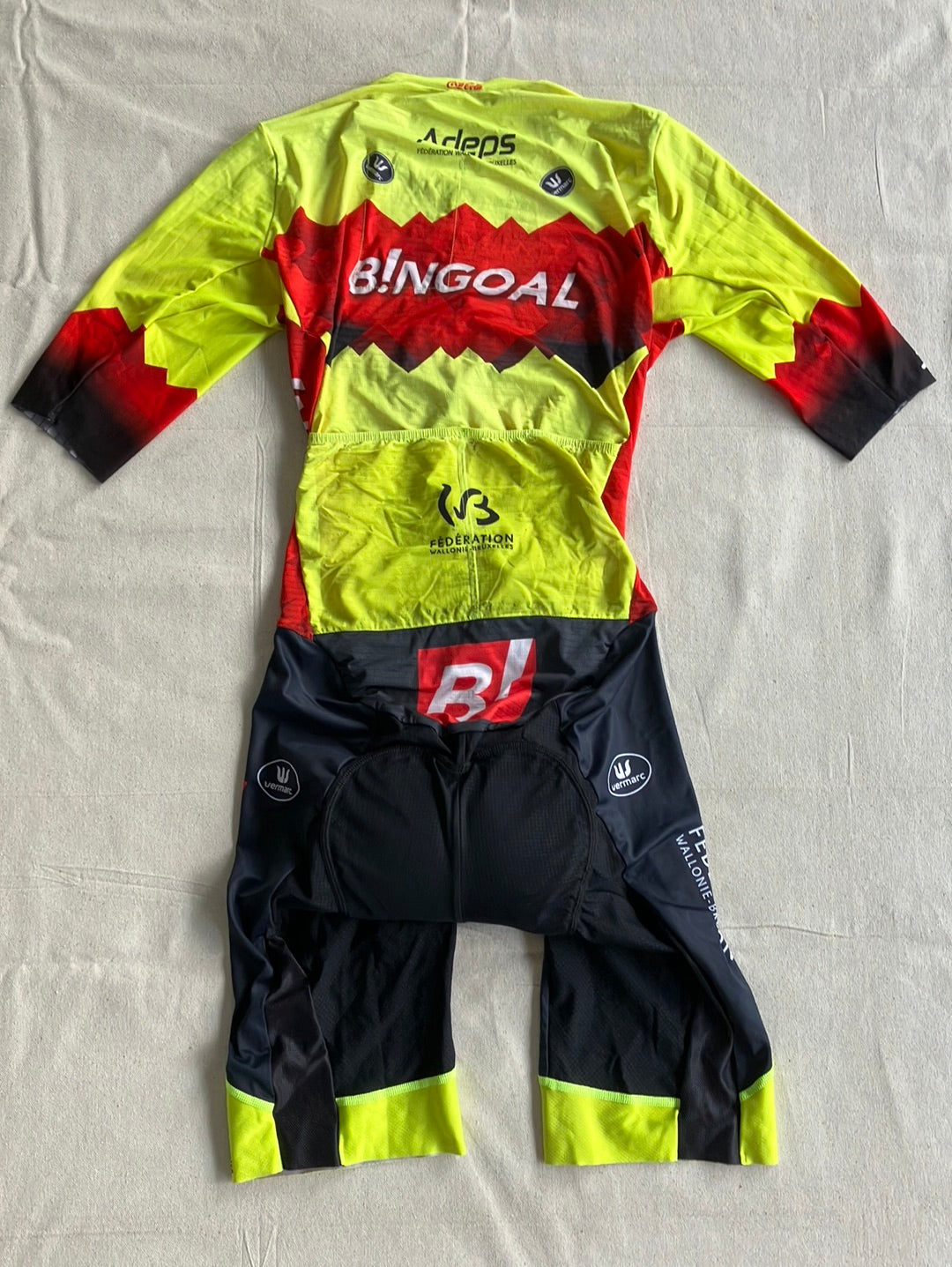 Short Sleeve Road Suit | Vermarc | Bingoal WB Pro Team | Pro Cycling Kit