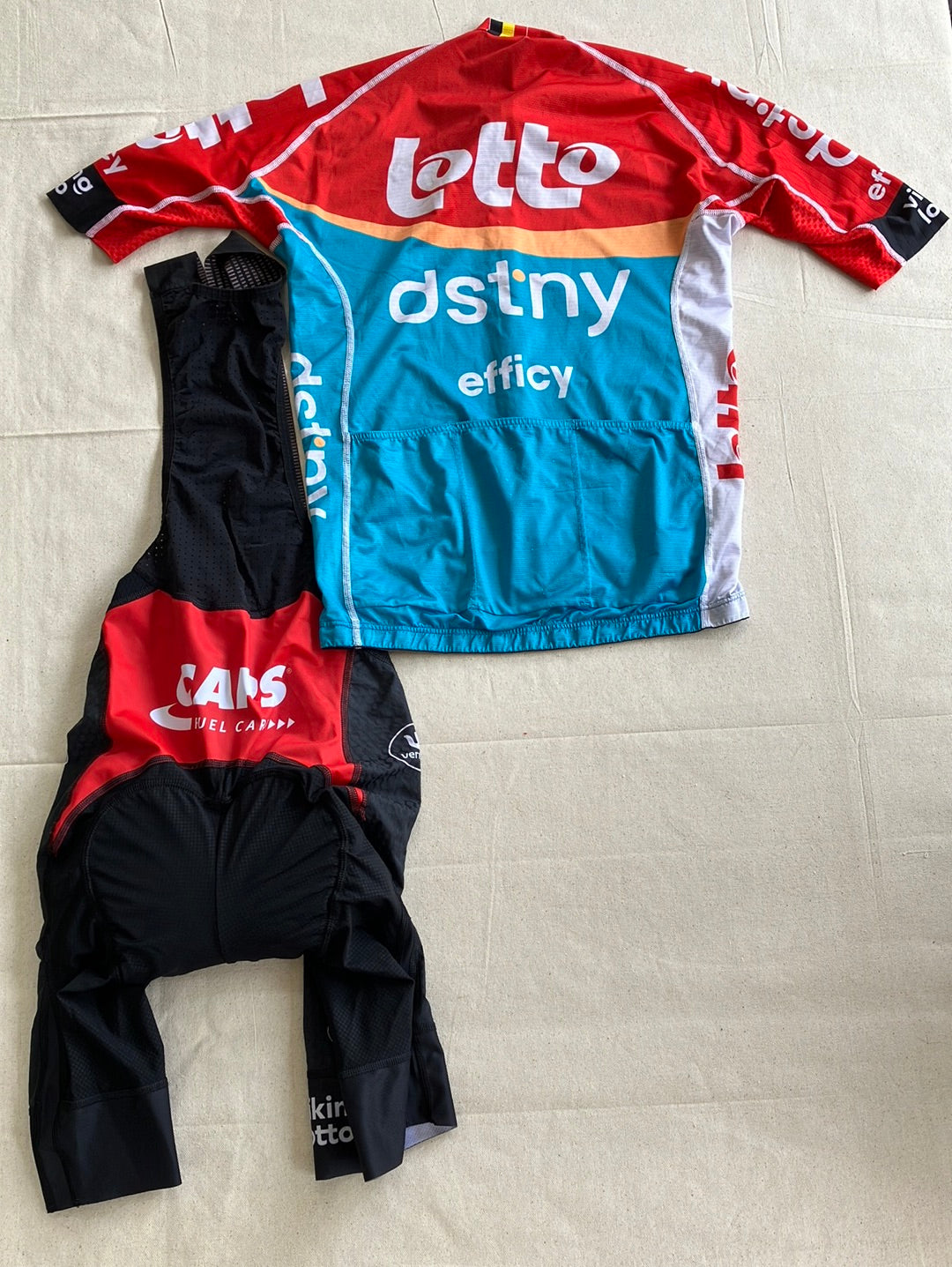 Jersey & Bib Shorts Bundle | Vermarc | Lotto Dstny | Pro Team Cycling Kit