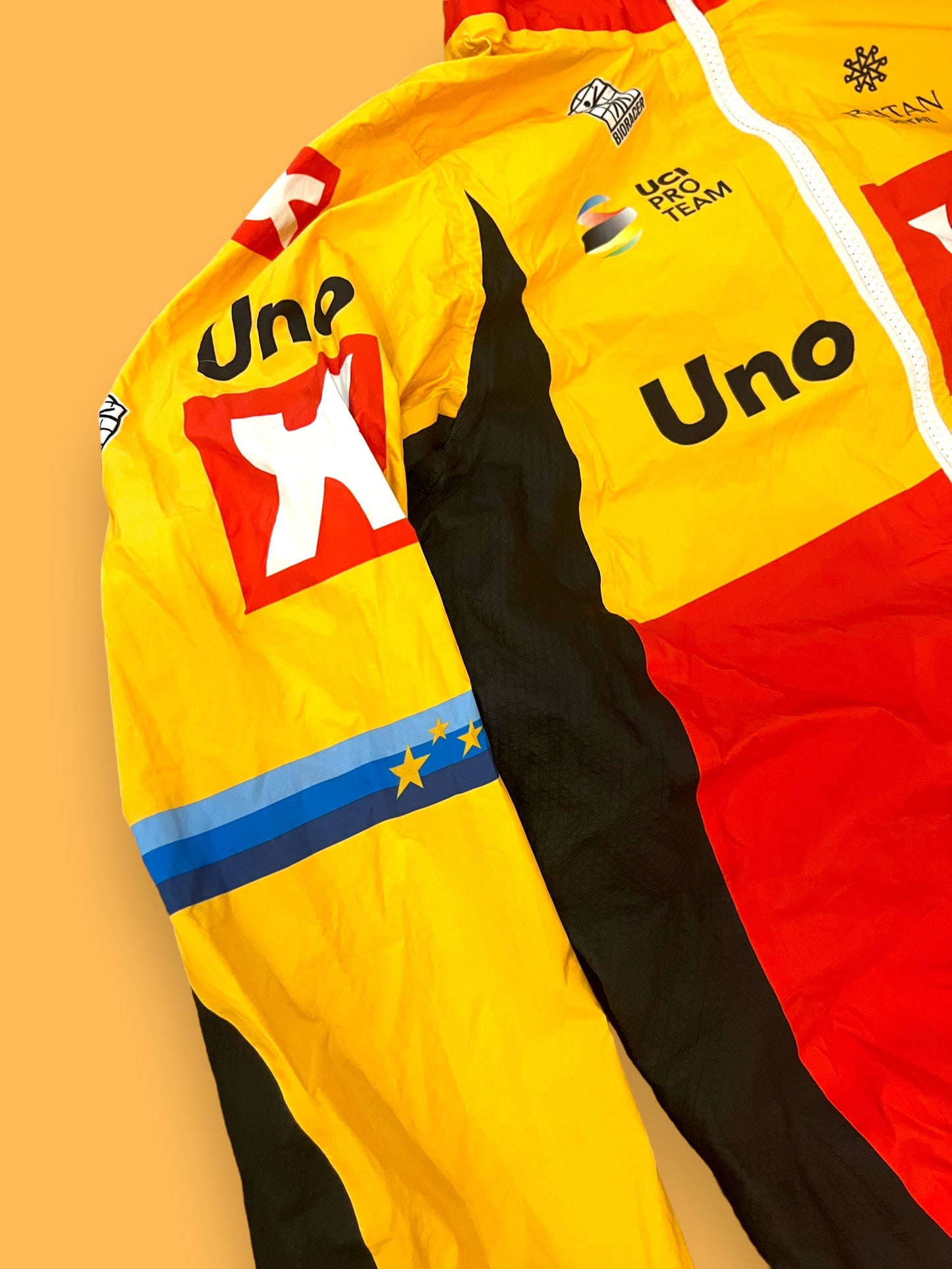 Rain Jacket European Champion Bands | Bioracer | Uno-X Pro Team | Pro Cycling Kit