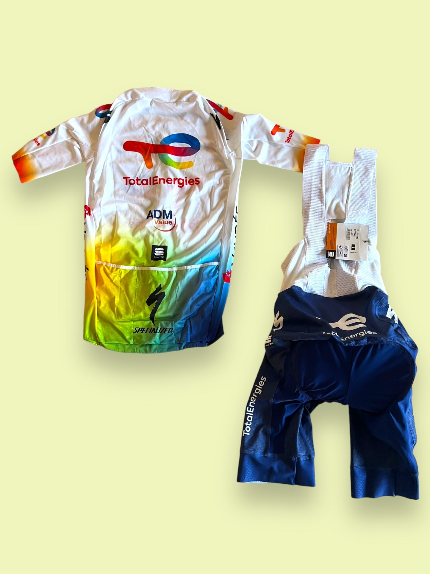 Short Sleeve Jersey & Bib Shorts Bundle | Sportful | Total Energies | Pro Cycling Kit