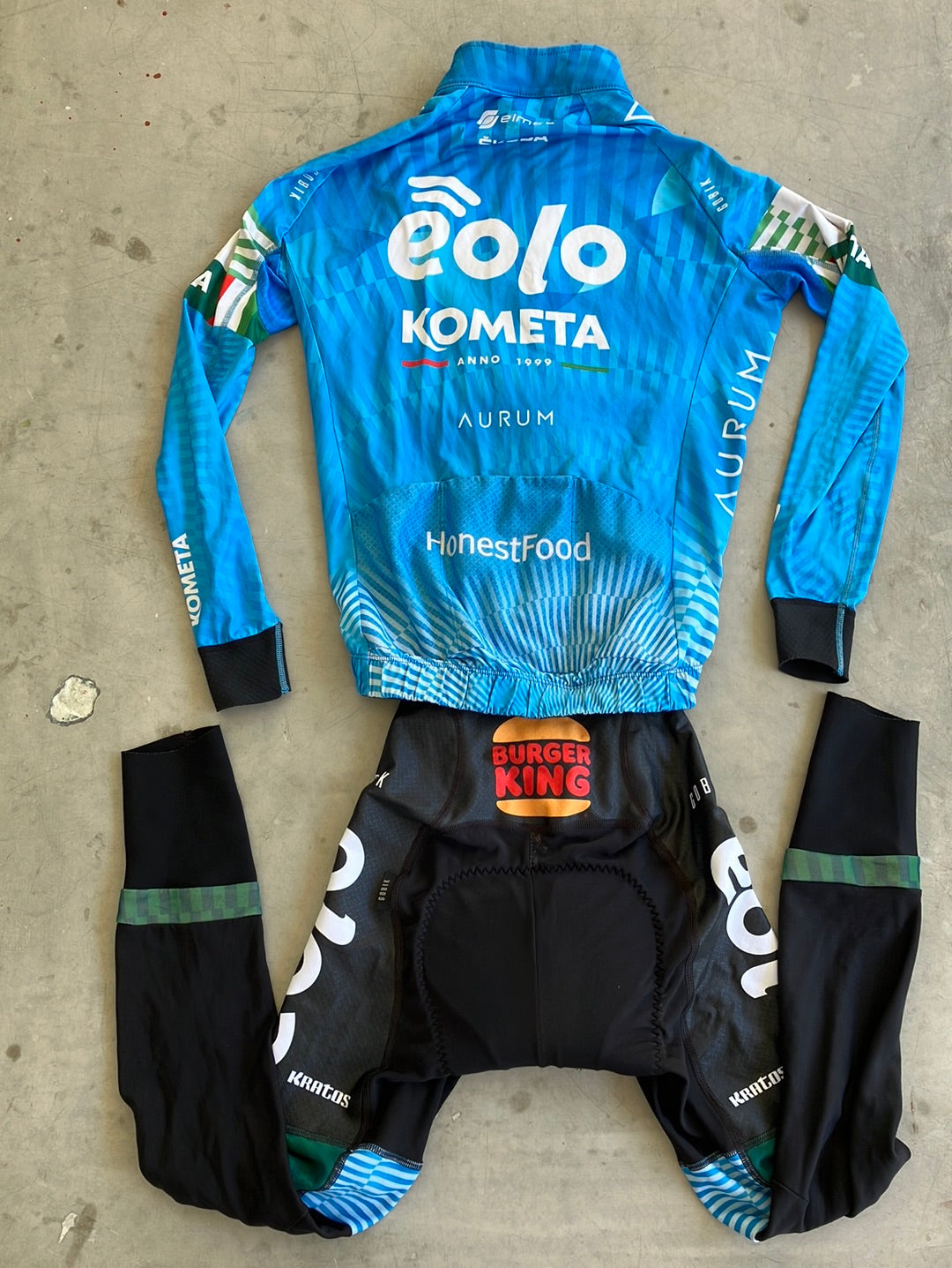 Jersey & Tights Winter Bundle - With Burger Buns! | Gobik | Eolo Kometa | Pro-Issued Cycling Kit