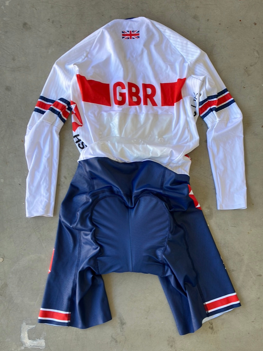 Long Sleeve Aero TT Suit Time Trial  Skinsuit | Kalas | Team GB Great Britain - British Cycling GBR | Pro Cycling Kit