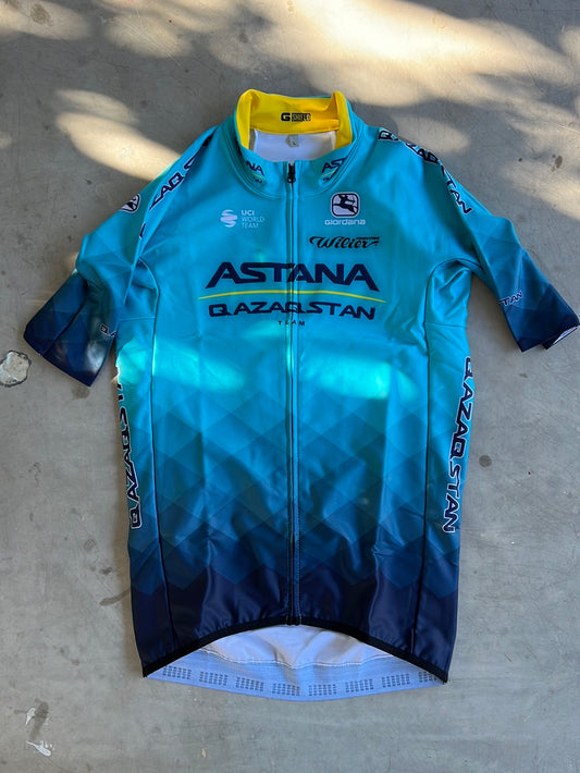 'G-Shield' Winter Jersey Thermal Short Sleeve | Giordana | Astana Qazaqstan | Pro-Issued Cycling Kit