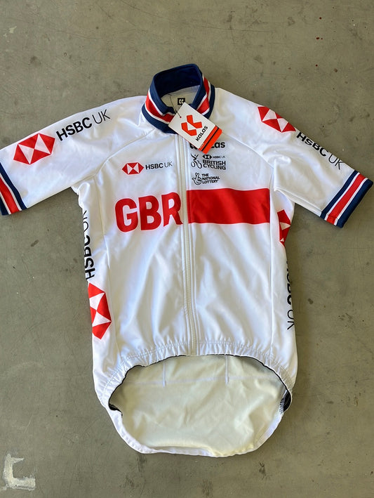 Short Sleeve Gabba Jersey / Thermal Winter Cycling Jacket | Kalas | Team GB Great Britain - British Cycling GBR | Pro Cycling Kit