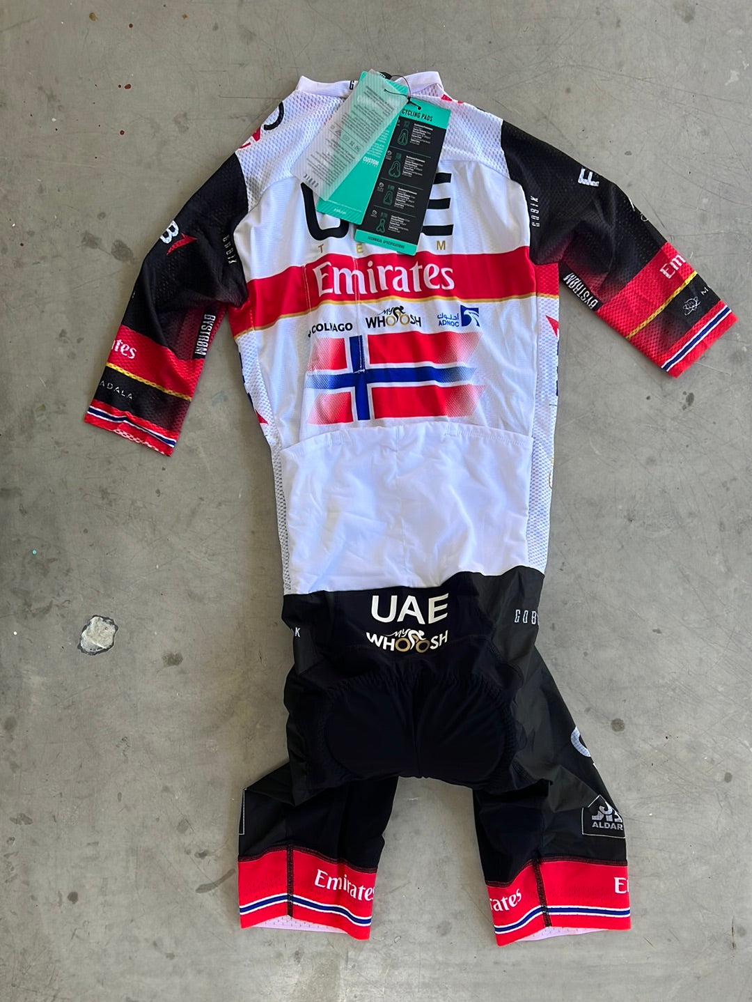 Summer Road Suit - Norwegian National Champion | Gobik | UAE Emirates | Pro-Issued Cycling Kit