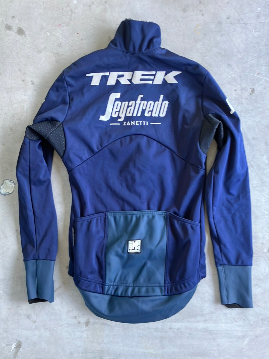 Trek Segafredo | Santini Winter Gabba Jacket | Navy | Pro-Issued Team Kit