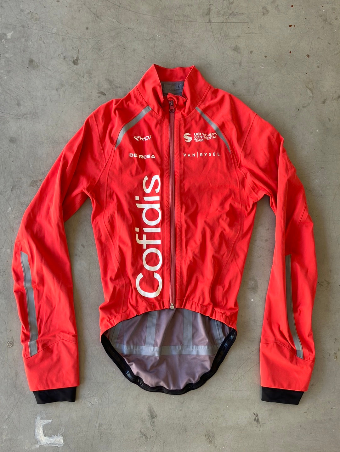 Rain Jacket Womens | Van Rysel | Cofidis Womens | Pro Cycling Kit