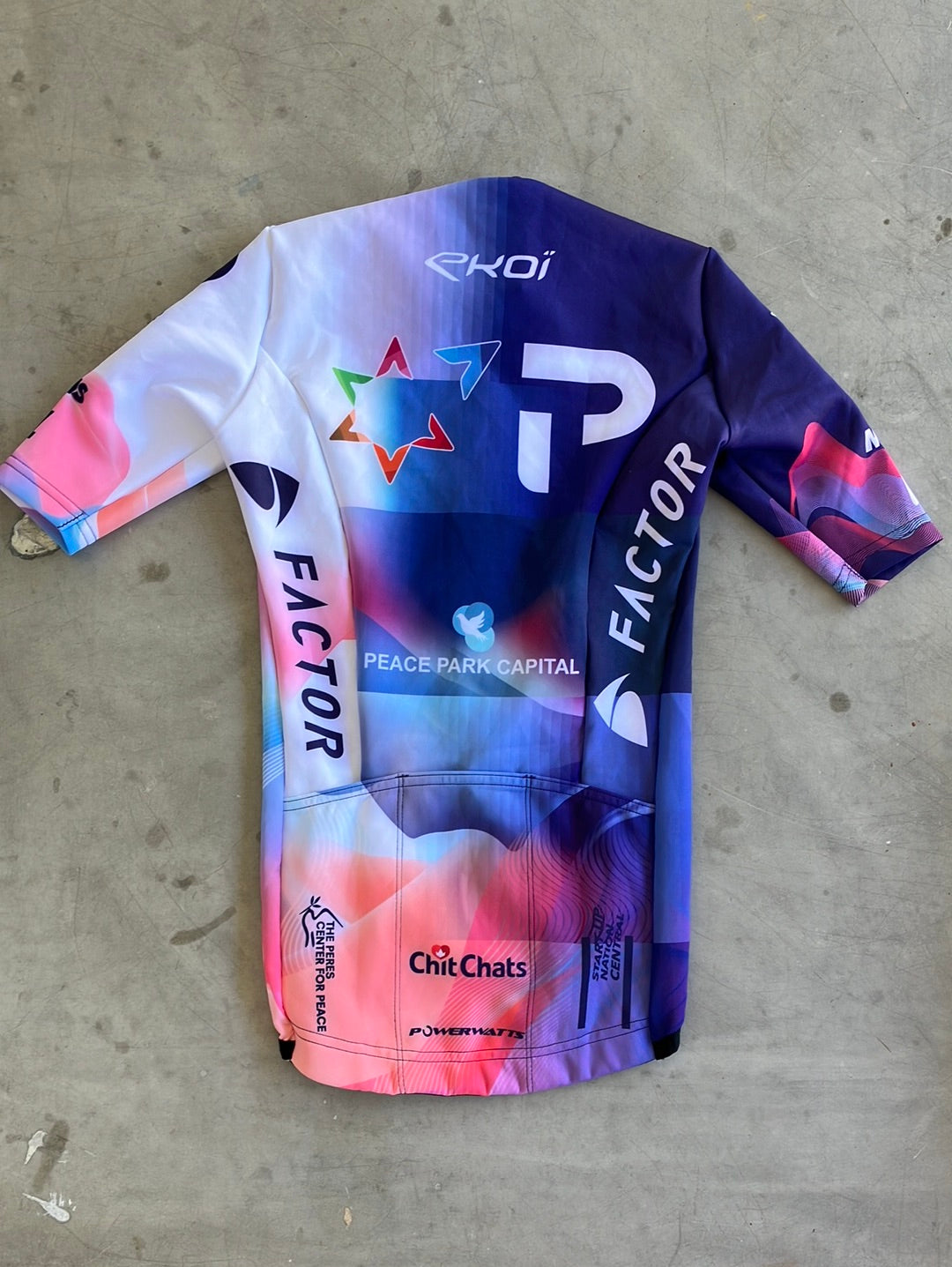 Short Sleeve Thermal Jersey Cycling | Ekoi | Blue | Israel Premier Tech IPT | Pro Cycling Kit