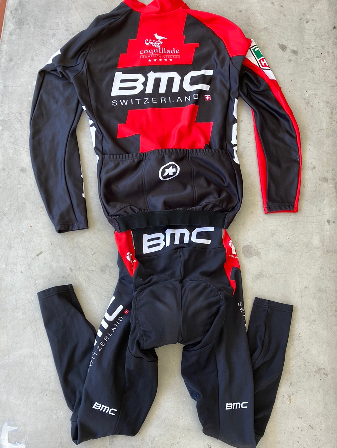 Thermal Long Sleeve Jersey + Winter Bib Tights Winter Bundle | Assos | BMC Tag Heuer | Pro Cycling Kit