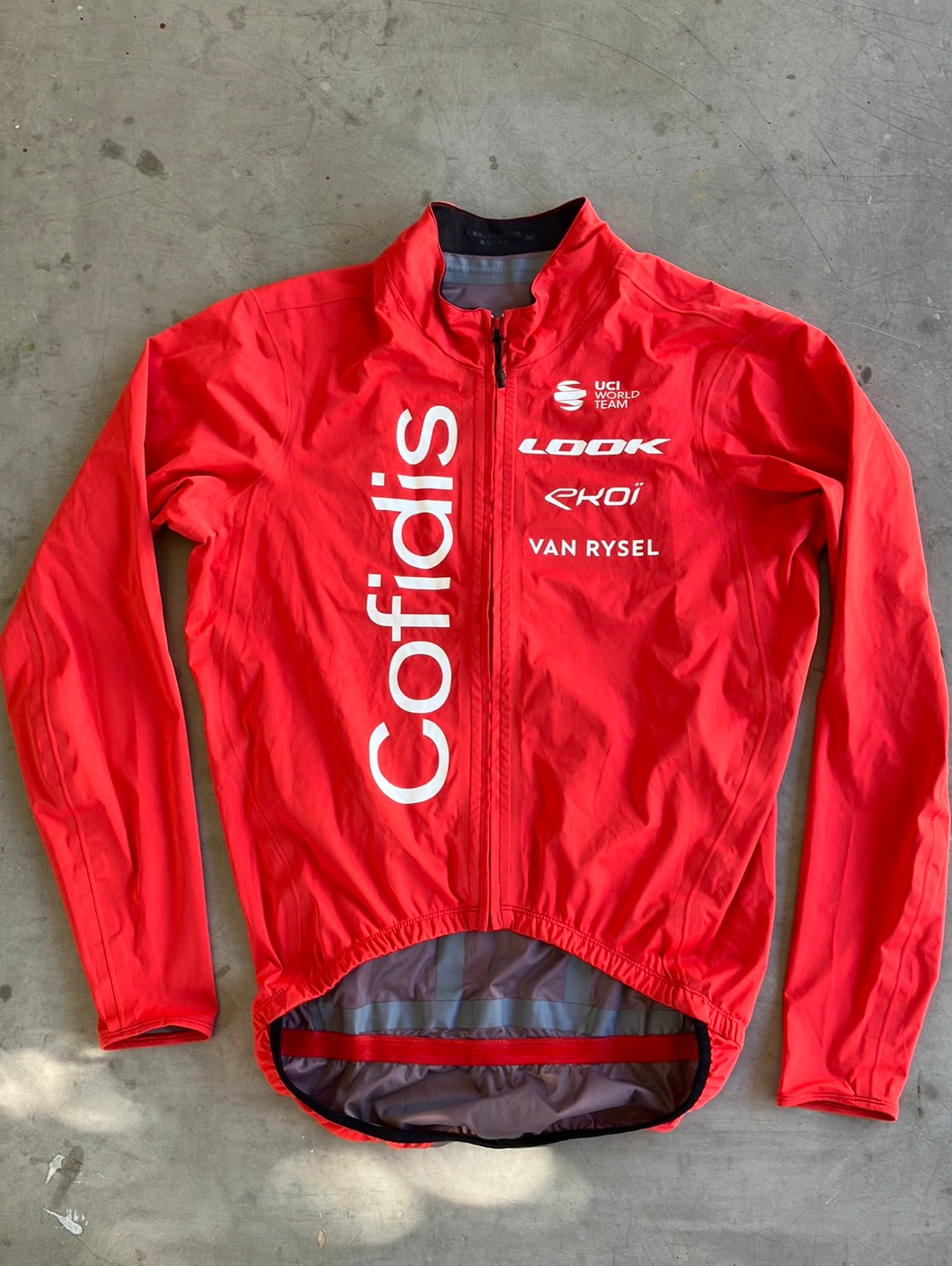 Light Gabba Jacket Long Sleeve | Van Rysel | Cofidis | Pro-Issued Cycling Kit