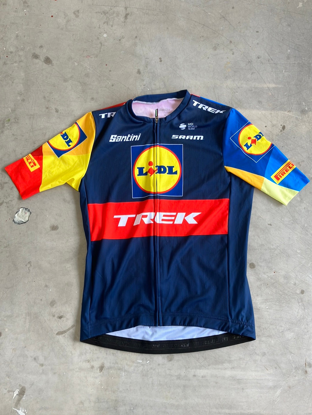 Short Sleeve Jersey | Santini | Lidl Trek | Pro-Issued Cycling Kit ...