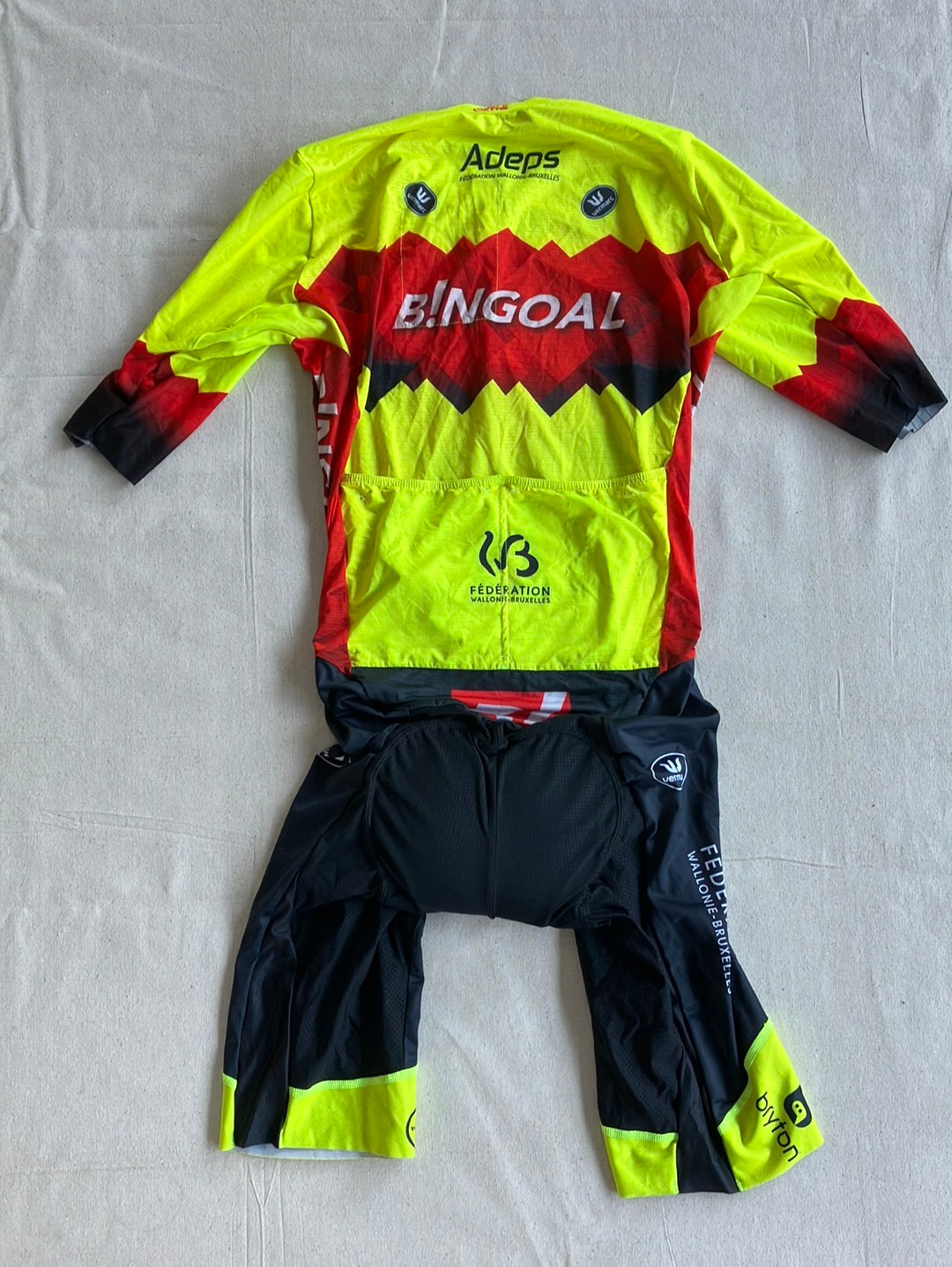 Short Sleeve Road Suit | Vermarc | Bingoal WB Pro Team | Pro Cycling Kit