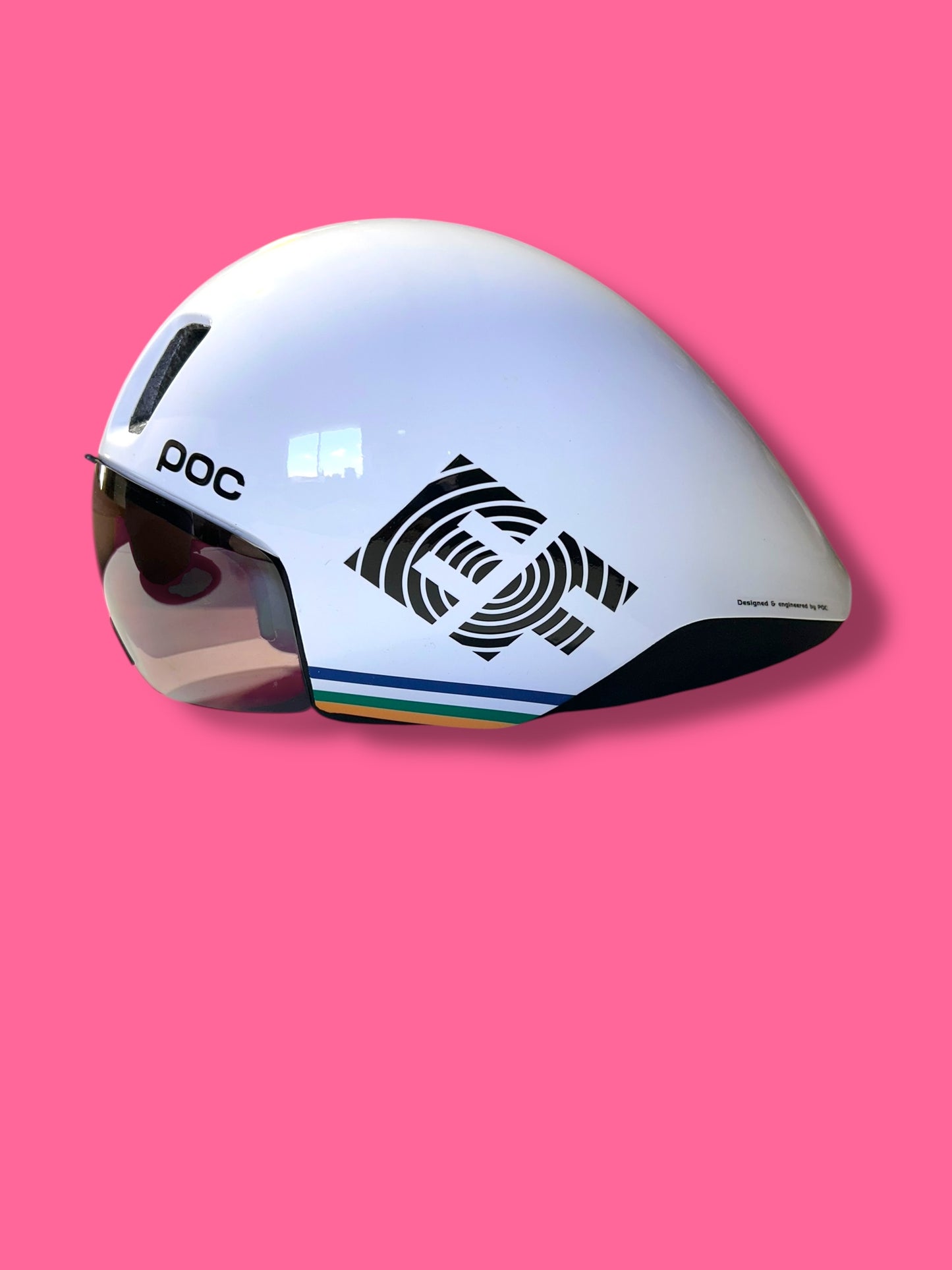 POC Procen Helmet TT Triathlon Racing| Rapha |  EF Education First  | Pro Cycling Kit - National Champion