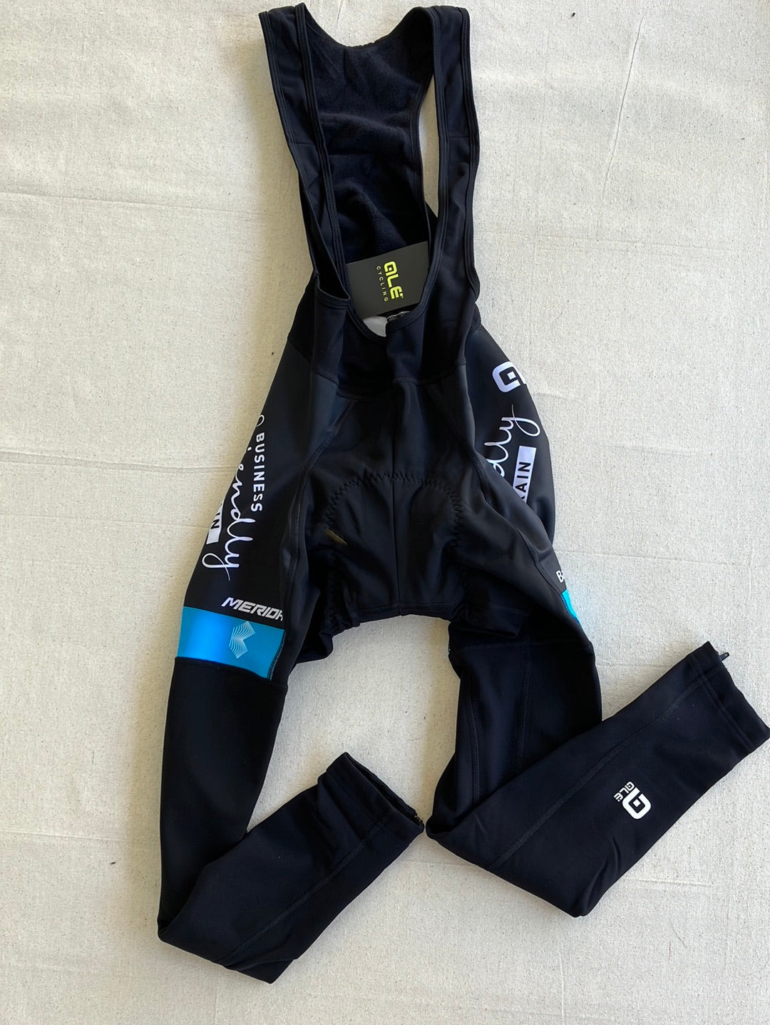 Thermal Rain Bib Tights Winter Padded | Ale | Team Bahrain Victorious | Pro Cycling Kit