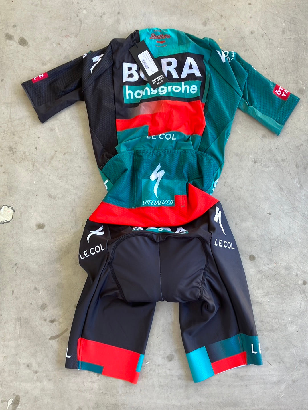 Aero Race Suit Short Sleeve With Pockets | Le Col | Bora Hansgrohe | Pro-Issued Cycling Kit